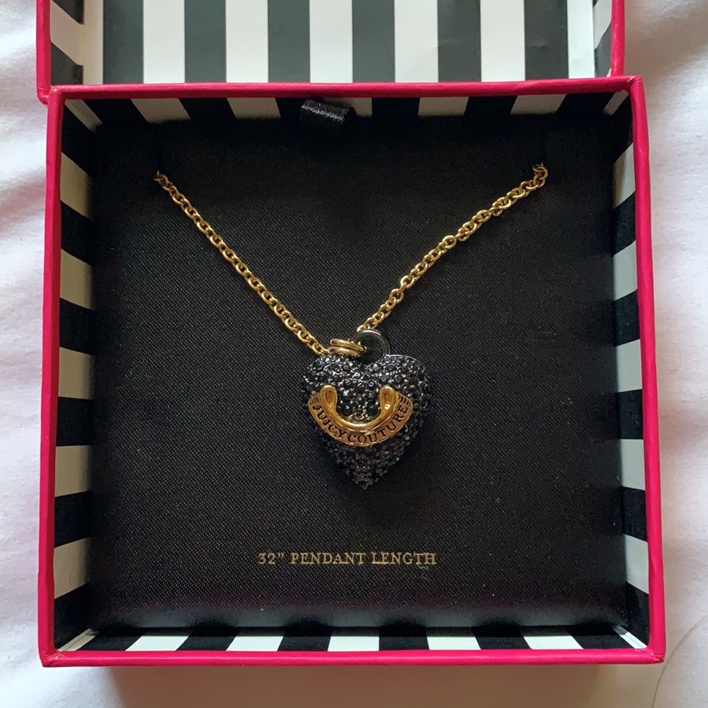 Black Heart Juicy Couture Necklace
